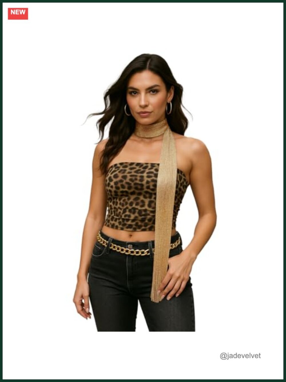 Y2K Sequined Skinny Scarf for Women - Lightweight Rave Festival Neck Scarf or